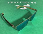 The Chimera - Green Polarized Lenses - Stainless Steel Frame - Layered Bamboo Legs