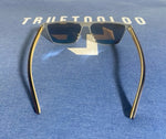 The Lernean Hydra - Blue Polarized Lenses - Stainless Steel Frame - Layered Bamboo Legs