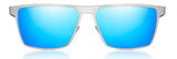 The Lernean Hydra - Blue Polarized Lenses - Stainless Steel Frame - Layered Bamboo Legs